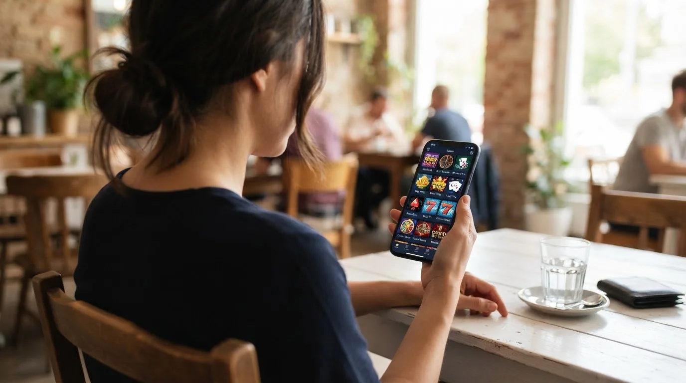 Een vergelijkingsrij van Nederlandse casino-apps op een smartphonescherm