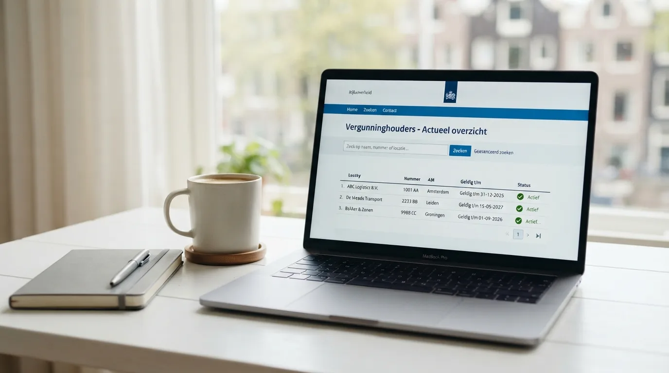 Overzicht van Nederlandse vergunninghouders in het register van de Kansspelautoriteit